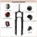 BUCKLOS Mountain Bike Suspension Fork | 100mm Travel | Preload Adjustment | 26/27.5/29 inch MTB Front Fork - Buy Online on GoSupps.com
