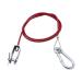 100cm Length Stainless Steel Dependable Trailer Dismounting Safety Rope With Forked Head U Shaped Clip Carabiner Durable Stainless Steel Trailer Rope Versatile Towing Rope Reliable Trailer Rope Sturdy