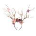 XIDAJIE Deer Antler Flower Crown Headbands Halloween Chritmas Long Antler Flower Branches Headband Props Horns Headpieces Hair Band Photo Shoot Forest Goddess Headdress Headwear  Light Brown