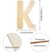 30cm Large Wooden Letter K - 5mm Thick Unfinished MDF for Crafts and Nursery Decor - Buy Online on GoSupps.com