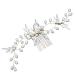 Ipetboom Bridal Hair Comb Golden Hair Jewels for Women Headwear for Women Leaf Hair Comb Womens Hair Accessories Hair Accessories for Women Hair Combs for Women Hairpin Wedding Bridesmaid