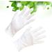 Anneome 12 Pairs Moisturizing Dry Hands Warm Food Handling Glove Hair Coloring Chemical Stretchable Lining Glove Safety White S:21X8cm White - Buy Online on GoSupps.com
