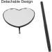 Detachable Heart Shape Lash Mirror | Knurled Handle | 45 Angle Design Hand Mirror for Extensions, Makeup Application - Buy Online on GoSupps.com