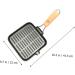 LIFKOME Frying Pan Mini Stove Camping Griddle Square Griddle Pan Stainless Steel Roasting Pan Folding Cooking Pot Square Egg Pan Camping Cookware Egg Cookers Wok Outdoor - Buy Online on GoSupps.com