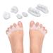 Hammer Toe Support Straightener Spacers Toe Separators Foot Toe Protector for Hallux Valgus Crooked Toes and Overlap