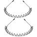 2pack Metal Hair Bands for Men Women's Headbands Unisex Black Wavy Spring Sports Headband for Men's Hair Band Hoop Clips Women Accessories Simple Elastic Non Slip Wide Headwear