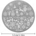 Santa Claus Winter Christmas Nail Stamping Plates & Stencils | Festive Nail Art Tools for Holiday Designs - Buy Online on GoSupps.com