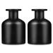 Warmhm 2 pieces cylindrical bottle REED diffusor fragrance diffuser small glass vase vases for decor black vases empty diffuser glass glass bottle perfume bottles empty bottle