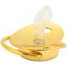 Hyuduo Golden Baby Pacifier - Personalized Curved Design 26 Letters Safe Materials Healthy Bling Perfect for Newborns 6-18 Months with Clips - Buy Online on GoSupps.com