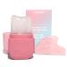 VANALIA Ice Roller and Gua Sha for FaceEyes and Neck, Skin Care Set Facial Beauty Ice Roller & Gua Sha Facial Tool, Neck to Brighten Skin & Enhance Your Natural Glow(Pink)