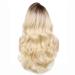SHIYID Side Part Long Body Wave Synthetic Blonde Lace Front Wig - Heat Resistant Short Roots High Density - Buy Online on GoSupps.com