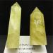 Meditation Gift 1PCS Natural Yellow Water Crystal Column Original Stone Hexagon Single tip Office Meditation (Size : 6-7cm) - Buy Online on GoSupps.com