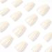 QINGGE Solid White Press on Nails - 24Pcs Medium Length Coffin Fake Nails for Women - Buy Online on GoSupps.com