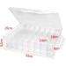 Double-Sided 46 Grids Sewing Organizer - Clear Plastic Thread Box for Embroidery, Crafts & Small Toys - Buy Online on GoSupps.com