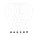 Miaija 6Pieces Nano Rings Loop Threader Tool Professional Hair Extension Pliers Extending Hair Wearing Feather Accessories for Hair Styling Tools