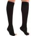 Famkit Compression Socks 23-32 mmHg Open Toe for Varicose Veins - Black - Large | Comfort & Support - Buy Online on GoSupps.com