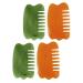 Magiclulu 4 pieces Sharp massage board hair comb Massagekamme skin care comb resin hairbrush head massager body massager resin massage device resin comb