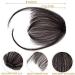 Sego Pony Hair Part Real Fringe Clip-On Extension | 100% Remy Human Hair | Natural Black #1B | International Shipping - Buy Online on GoSupps.com