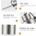 Zerodeko 1pc Stainless Steel Oil Pot Glass Olive Oil Pourer Olive with Spout Salad Glass Terrarium Olive Oil Decanter Steel Oiler Terrariums Vinegar Spout Bottle Dropshipping Kitchen Bottle 18X5.5X5.5CM Silver - Buy Online on GoSupps.com