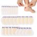 ACWOO Blister Plasters 24PCS Invisible Hydrocolloid Gel Blister Bandages Blister Heel Protector Waterproof Blister Protector Blister Cushion Pad for Feet Toes Fingers Heels Protector & Guard Skin 24pcs-a