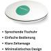 German Speaking Clock 1001w | UFO Design | Voice Output | Easy to Use | Compact & White - Shop Now! - Buy Online on GoSupps.com
