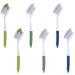 6 Pack Kitchen Scrub Brush Dish Brush with Long Handle & Built-in Scraper Cleaning Brush with Stiff Bristles Scrubber Brush for Pans Pots Kitchen Sink Cleaning(Blue/Green/Yellow) - Buy Online on GoSupps.com