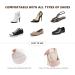 High Heels Soft Gel Insole Metatarsal Pads - Comfortable Ball of Foot Cushions for Women | Transparent Apricot & Black Colors - Buy Online on GoSupps.com