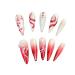 Temperament-enhancing manicure new Chinese gradient hand-painted hand-worn manicure finished product whitening nail patch.(XS)