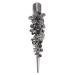 Beaupretty French Hair 1Pc Retro Large Rhinestone Metal Horn Clip Headdress Clip Clip Hair Accessories hair accessory for girls women's hair clips hair clips for alligator Bridal Hair Clip