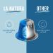 La Natura Lifestyle 120x Ristretto coffee capsules compatible with Nespresso capsule machines | made of aluminium | 100% recyclable - Buy Online on GoSupps.com