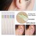 60Pcs Purple Pierced Ear Hole Cleaning Set Ear Hole Cleaner Herb Solution Paper Floss Ear Hole Aftercare Tools Kit Disposable Earrings Hole Cleaner - Buy Online on GoSupps.com