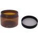 20 Pack 4oz Amber Plastic Jars with Black Lids - PET Storage Container for Cosmetics - Includes Spatulas, Pen, Labels - By ZMYBCPACK - Buy Online on GoSupps.com
