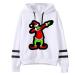 Bigfanshu Woman Code Christmas Print Hooded Long Sleeves Sweatshirt Pullover Tops Shirt