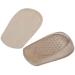 Premium Heel Liner Gel Shock Absorption Protectors for Heel Spurs & Pain Relief - X-Large Flannel Apricot - Buy Online on GoSupps.com