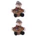 Cabilock 2pcs Christmas Ornaments Christmas Candy Holder Xmas Holder Basket Elder Elk