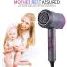 1800W Professional Hair Dryer Lightweight Blow Dryer Negative Lonic with Airflow Concentrator Fast Drying Time and Low Noise For Household Travel Office (EU plug) (US plug (110V)) - Buy Online on GoSupps.com