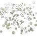 Crystal (001) Clear Tiny Small Sizes Mixed with Swarovski 2058 Xilion Rose flatbacks Sizes ss3  ss5  ss6  ss7  ss9  ss10 No-Hotfix Rhinestones Nail Art 144 pcs (1 Gross)