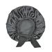 Satin Silk XL Hair Bonnet for Long Curly Hair - Black+Rose - Buy Online on GoSupps.com