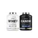 Superset Nutrition |Program for muscle building day & night - 100 % casein advanced vanilla creamy - 100 % whey protein advanced 2 kg cookies