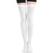 Flbirret Varicose Vein Stockings - Anti-Slip Compression Socks for Swelling, Pain, Skin Ulcers (White, Small) - Buy Online on GoSupps.com