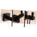 Alipis 2pcs Towel Hook Wall Mounted Towel Holder Coat Hook Towel Hanger Clothes Hook Accessories Matte mediumx2pcs Blackx2pcs - Buy Online on GoSupps.com