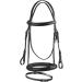 Buy Start Simple Bridle with Reins | Bridles for Horses - English Combined Breeches & Leather Gear for Shetland Pony Thoroughbred Warmblood Cold Blood (Black) - Buy Online on GoSupps.com