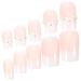 Housoutil 1 Set Little Fresh and Sweet Method Press on Fake Nails Fake Nails Kit Women Fake Nails Press on Nails Manicure Supplies Fake Nails Tips Shoe Straps French Accessories Jelly Glue