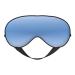 Textured Blue Mask for Deep Sleep & Relaxation - Adjustable Soft & Breathable Blindfold for Travel Meditation & More