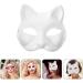 Zerodeko Cat Masks | 9-Piece White Fox DIY Halloween Half-Face Masks | Animal Masquerade Cosplay Accessories - Perfect for Easter Tinkering - Buy Online on GoSupps.com