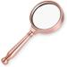 Portable Magnifier Handheld All Metal Red Bronze 10 Times HD Optical Full of Stars