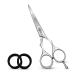 Professional Hair Cutting 6.5" Barber Scissors Stainless Steel with Finger Rest Lightweight Razor Edge Salon Standard Haircut Shears Choice of Hairdressers by Majestik+