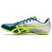 ASICS Unisex Hyper Sprint 7 Track & Field Shoes 10 Wide Women/8.5 Men Velvet Pine/Safety Yellow