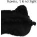 Clzemo Plush Cat Sleeping Eye Mask - Cute Animal Blindfold for Kids, Teens, Women - Breathable, Light Blocking Sleep Protector - Cozy Faux Fur Eyeshade for Plane Travel, Nap, Night Sleepover - Black - Buy Online on GoSupps.com