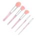 5 Set Powder Brush Face Painting Makeup Kit for Women - Diamond Blush & Eyebrow Brushes - Travel-Friendly Pink Suite - Perfect Facial Cosmetics Tool - Buy Online on GoSupps.com